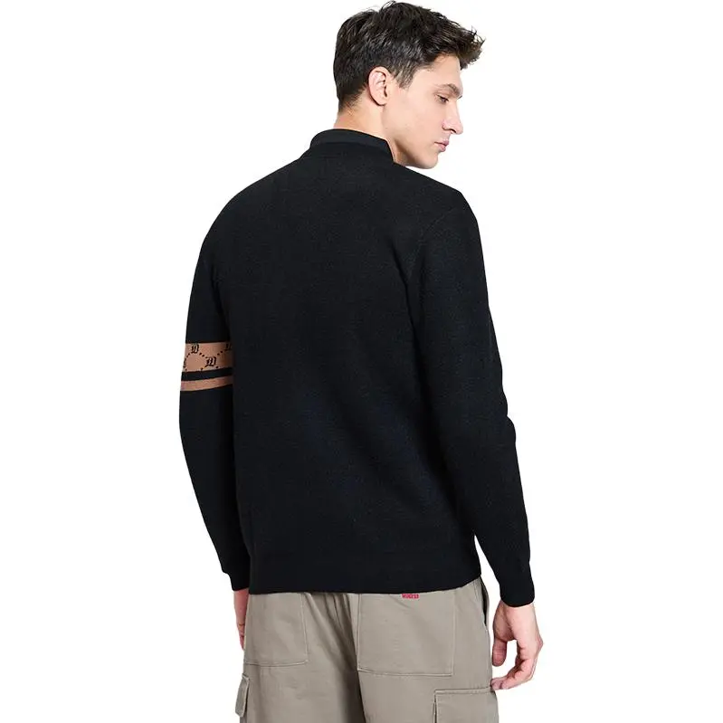 Dance With Wolves Sweater Men's Black-3