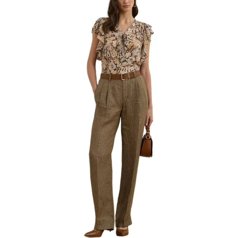 LAUREN RALPH LAUREN Casual Pants Women's Brown-1