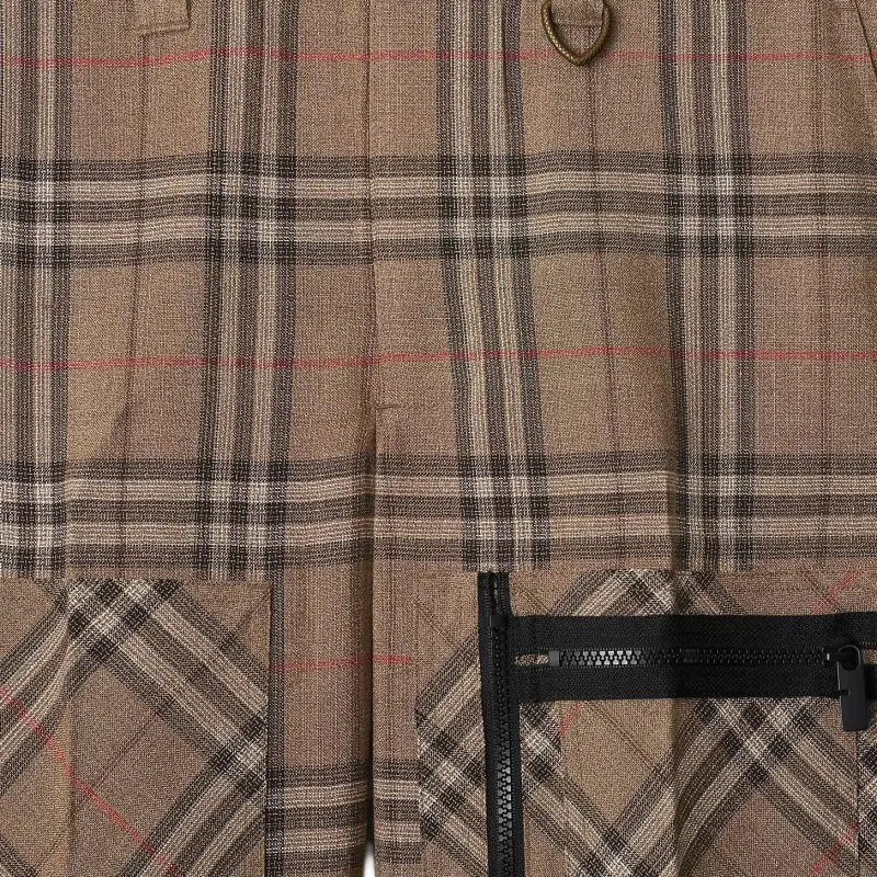 Burberry Check Cargo Trousers-4