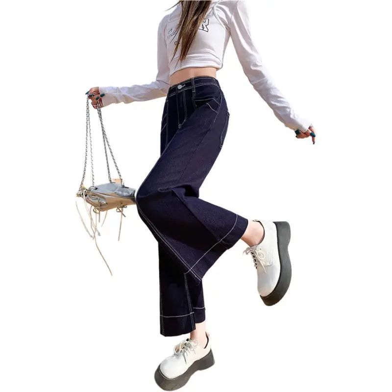 Mu Xiao Xin Jeans Women's Denim Blue-3