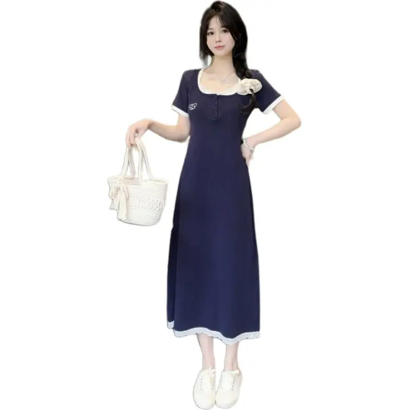 Mu Xiao Xin Short Sleeved Dress Women's-1
