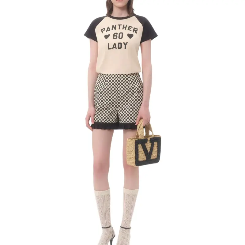 Valentino Raglan Sleeve T Shirt Women's Multicolor-1