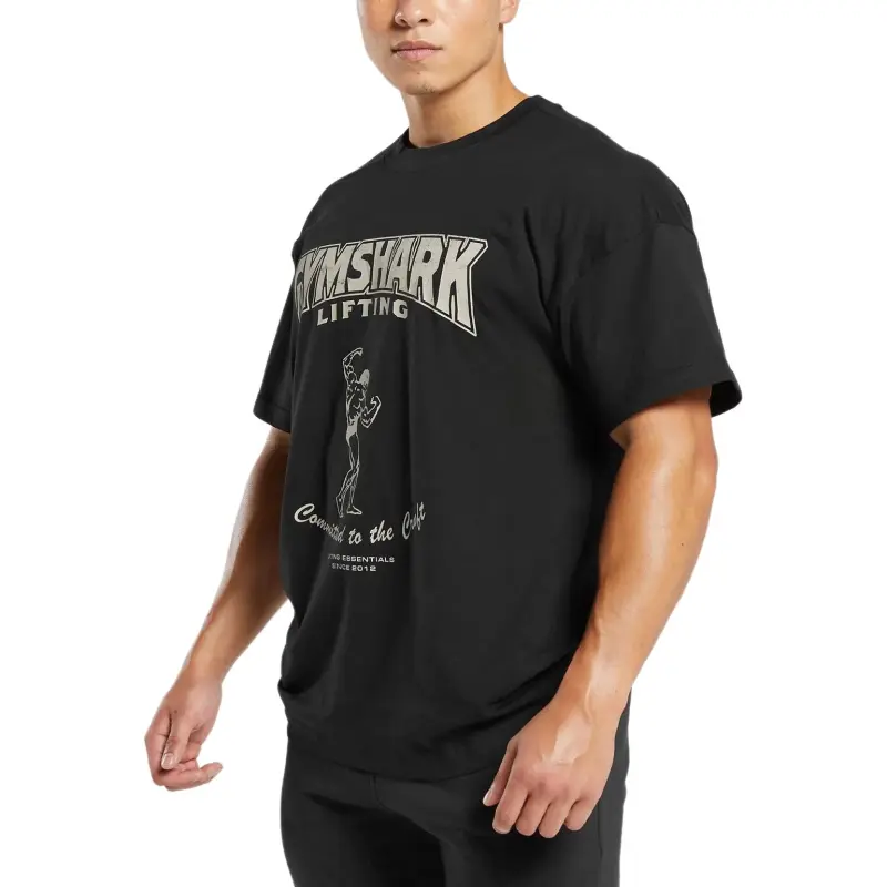 GYMSHARK Committed To The Craft T Shirt Men's Black-2