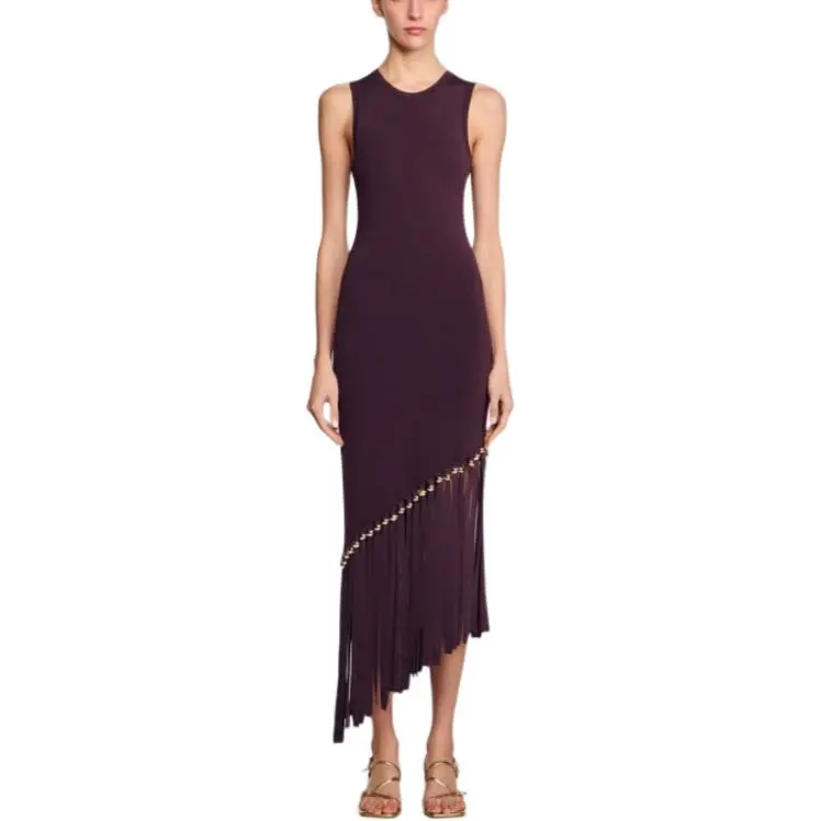 Sandro Fringed Maxi Dress-3