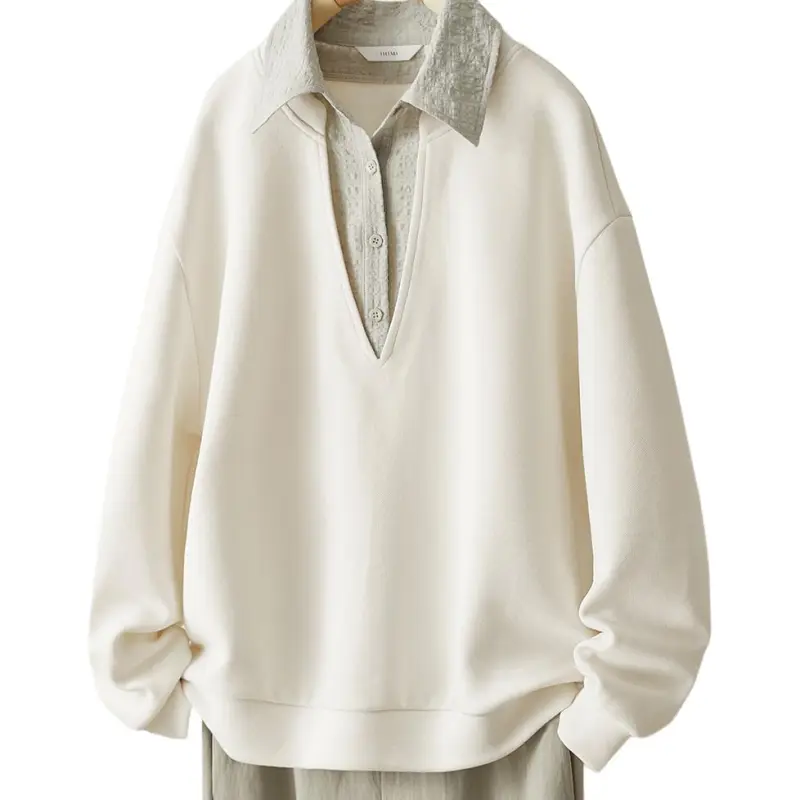 IHIMI Sweatshirts Women's Ecru-1
