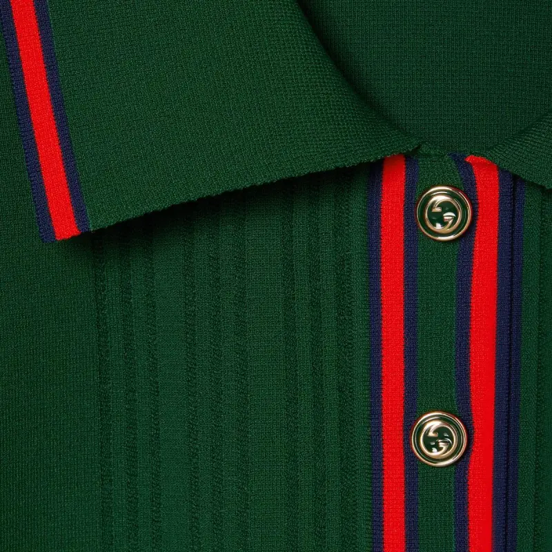 GUCCI Polo Shirts Women's Green-1