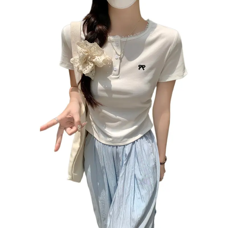 Mu Xiao Xin Set in Sleeve T Shirt Women's-7