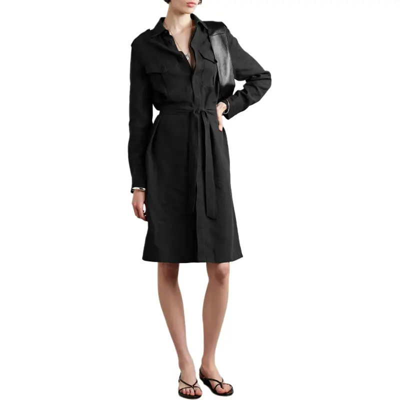 NILI LOTAN Long Sleeved Dress Women's Black-1