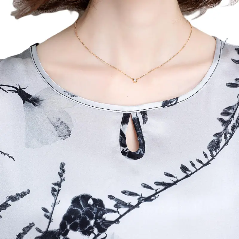 JINJU T Shirts Women's Silver-4