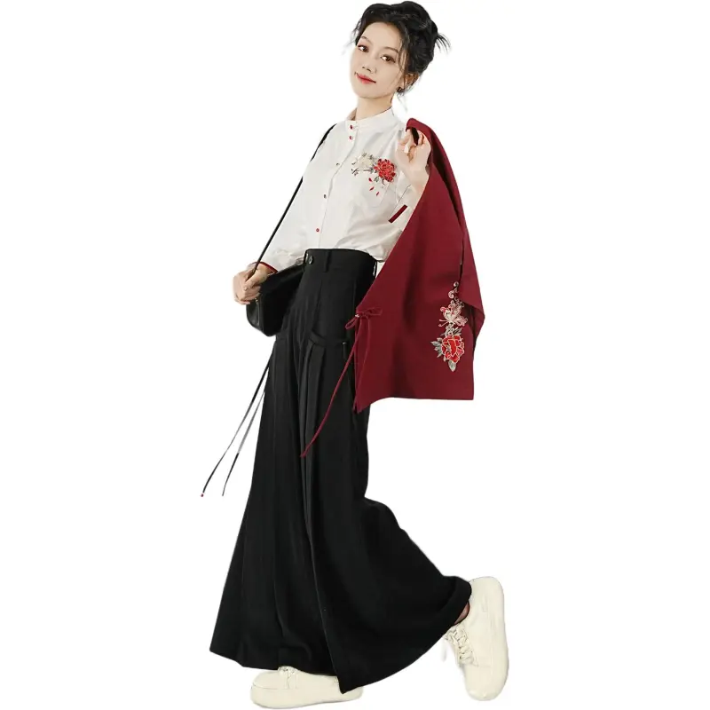 XINGHEHANGE Long Sleeved Shirt Women's White-2