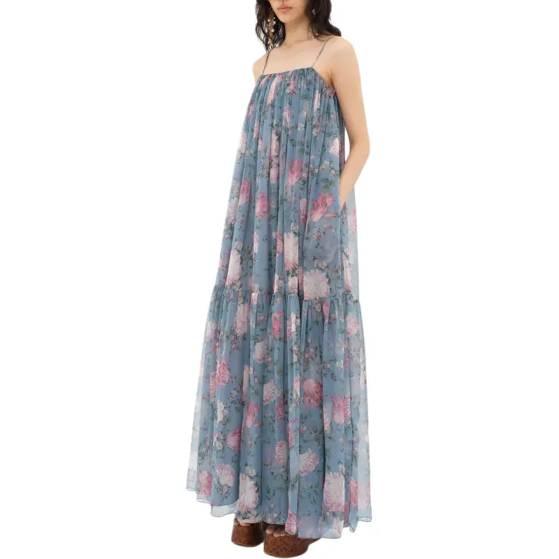 Chloé Sleeveless Silk Maxi Dress-3