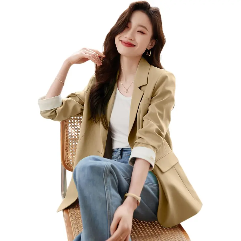 Mo Han Yi Mei Business Suit Women's Khaki-4