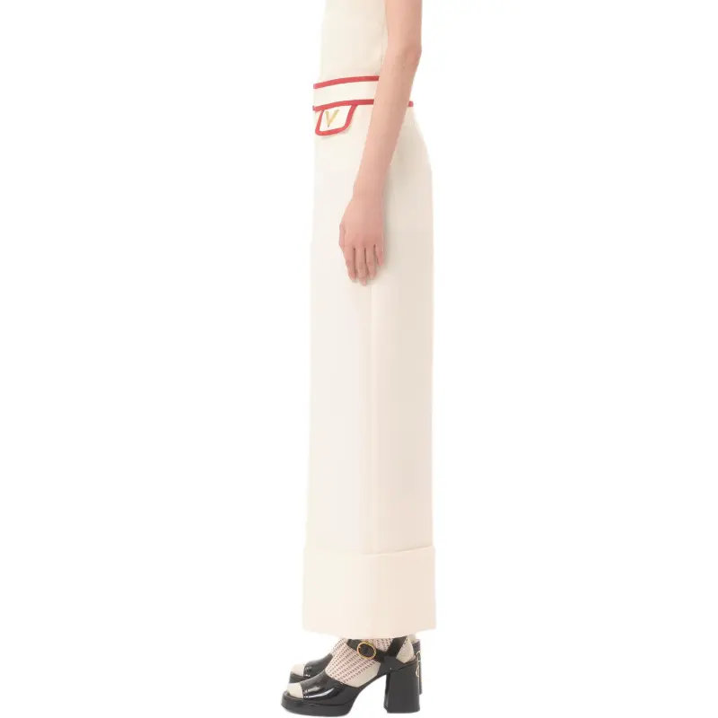 Valentino Crepe Couture Trousers-4