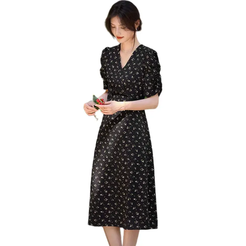 XWI Short Sleeved Dresses Women's Black-4