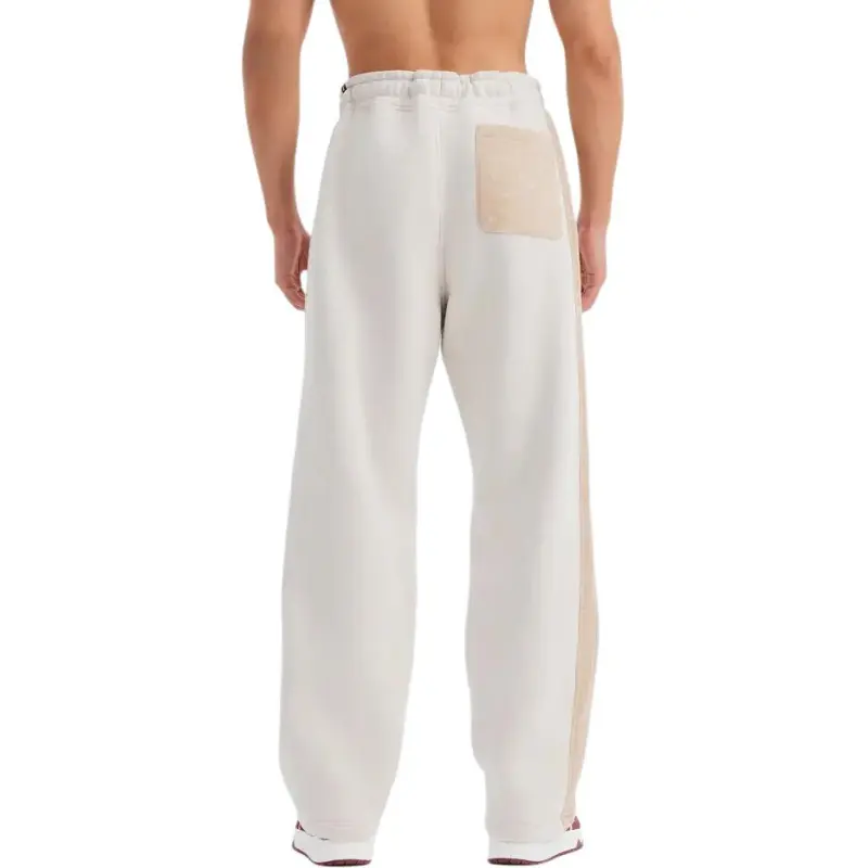 DECATHLON DOMYOS Knitted Sweatpants Men's Light White Lime Gray-4