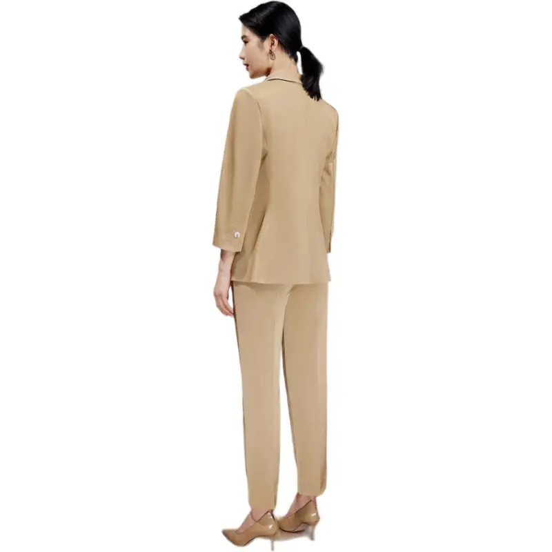 BBLLUUEE Business Suit Women's Elegant Camel-0