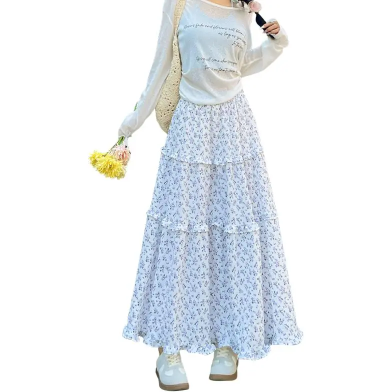 Mu Xiao Xin Casual Long Skirt Women's-4