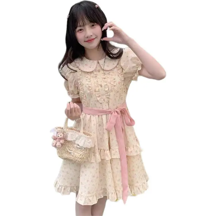 Mu Xiao Xin Short Sleeved Dress Women's-6