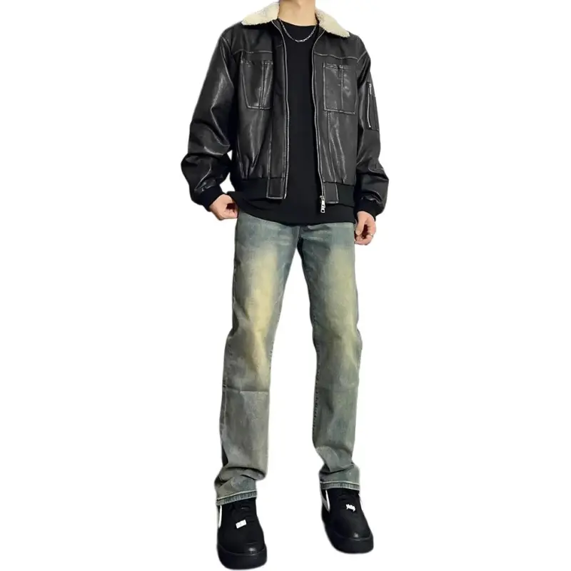 KVIV Jeans Men Vintage Blue-1