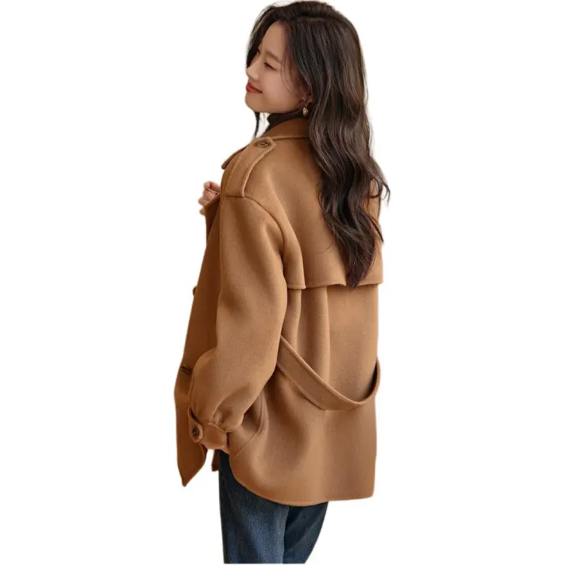 Mo Han Yi Mei Coats Women's Warm Camel-1