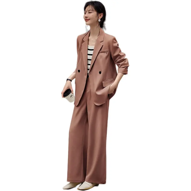 XWI Business Suit Women's Caramel Orange Brown-5