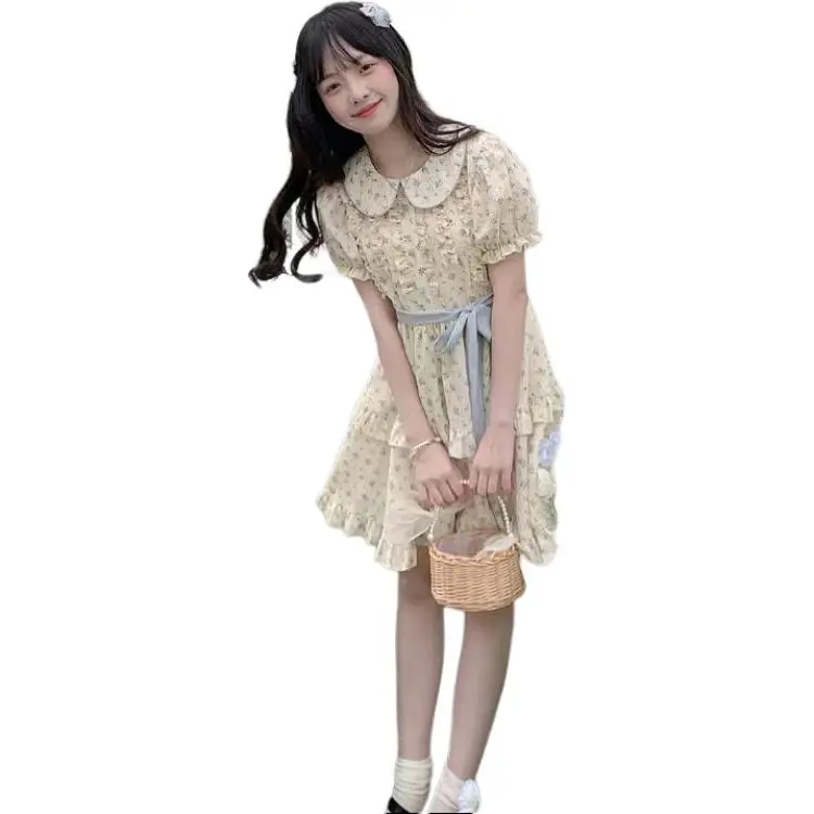 Mu Xiao Xin Short Sleeved Dress Women's-10