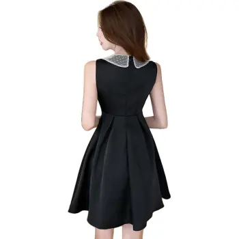 Icicofficial Sleeveless Dress Women's Black