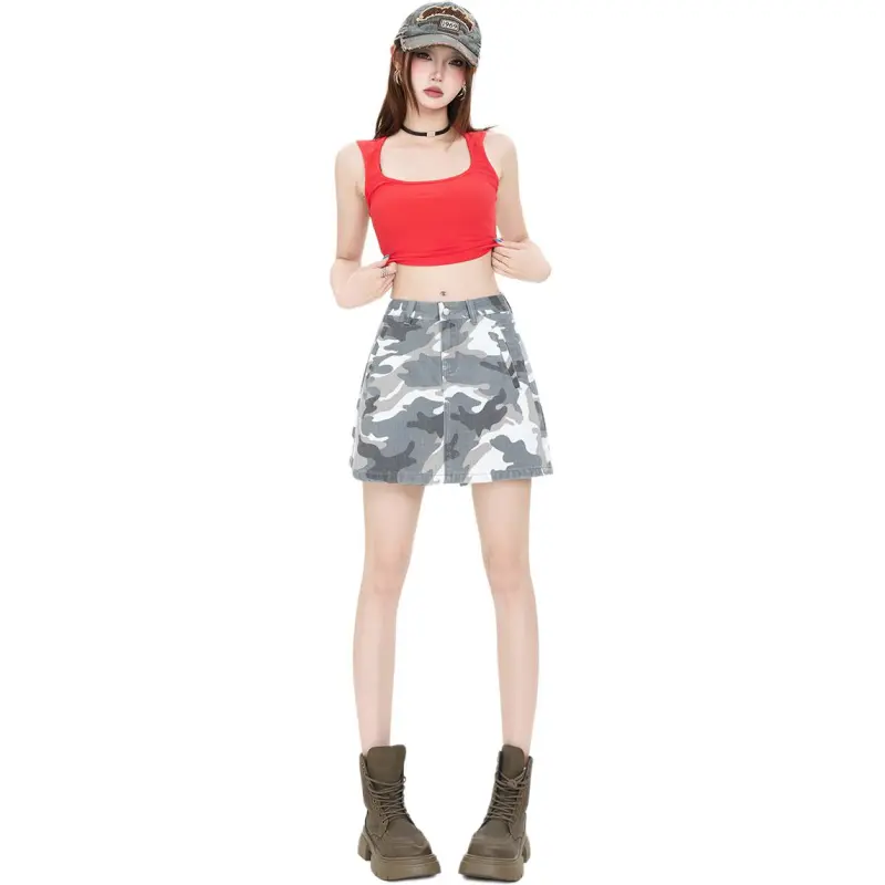 Kazakhstan Denim Short Skirts Women's-2