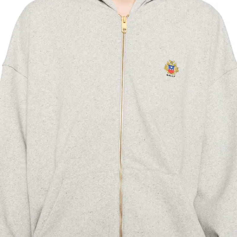 BALLY X Adrien Brody Logo embroidered Hoodie-4