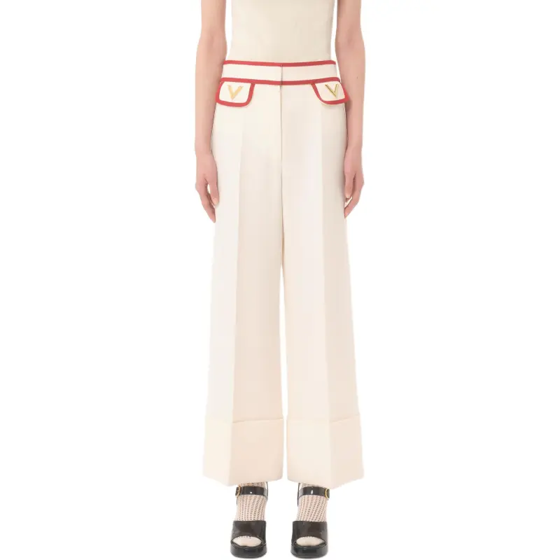 Valentino Crepe Couture Trousers-2