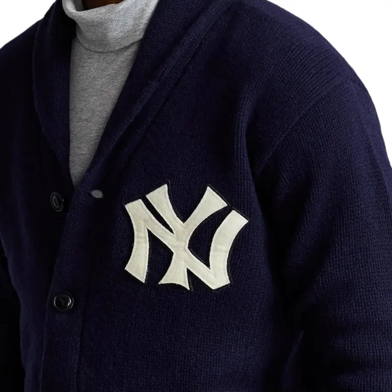 Polo Ralph Lauren x Yankees FW24 Sweater Men's Marine Blue-4