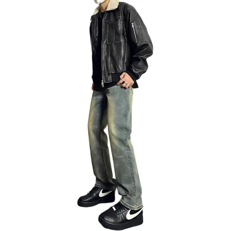 KVIV Jeans Men Vintage Blue-3