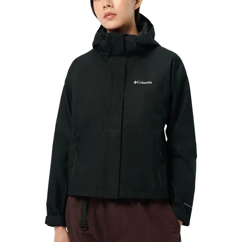 Columbia Water Resistant Windproof Breathable Windbreaker Jacket Women's Black-2