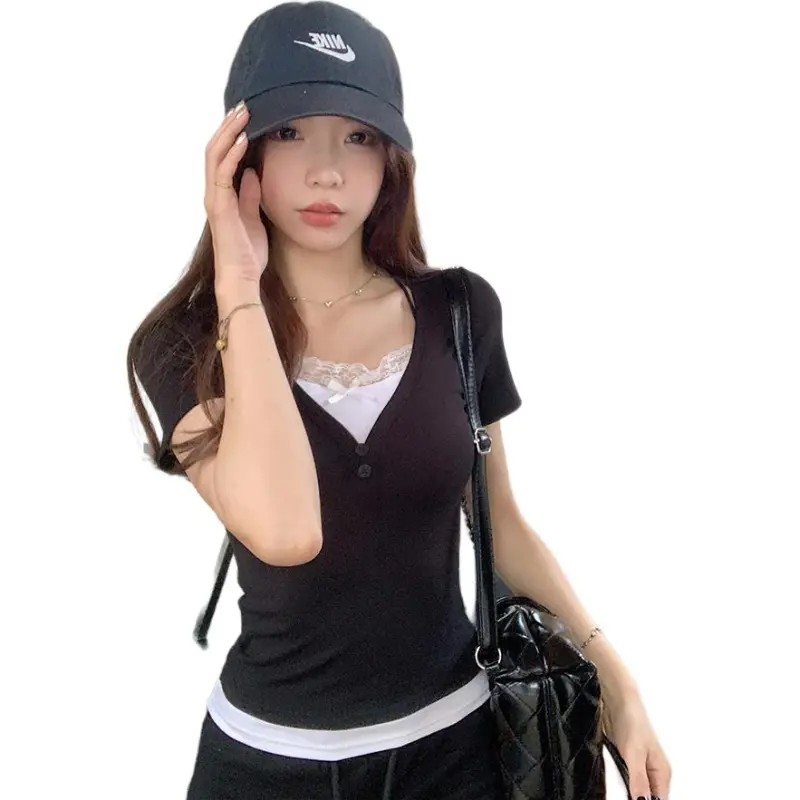 Dior Beauty Set in Sleeve T Shirt Women's-9