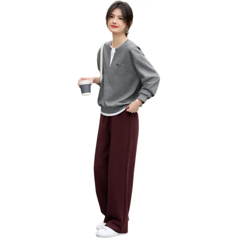 XWI Sweatshirt Women's Gray & White-4