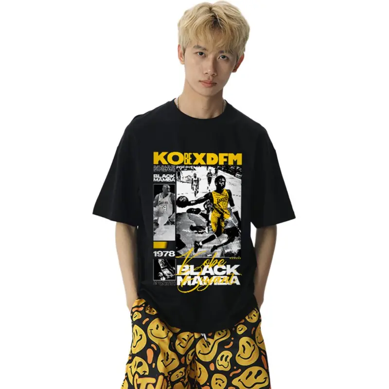 XDFM American Black Mamba Heavyweight 100% Cotton T Shirt Loose Fit Unisex-2