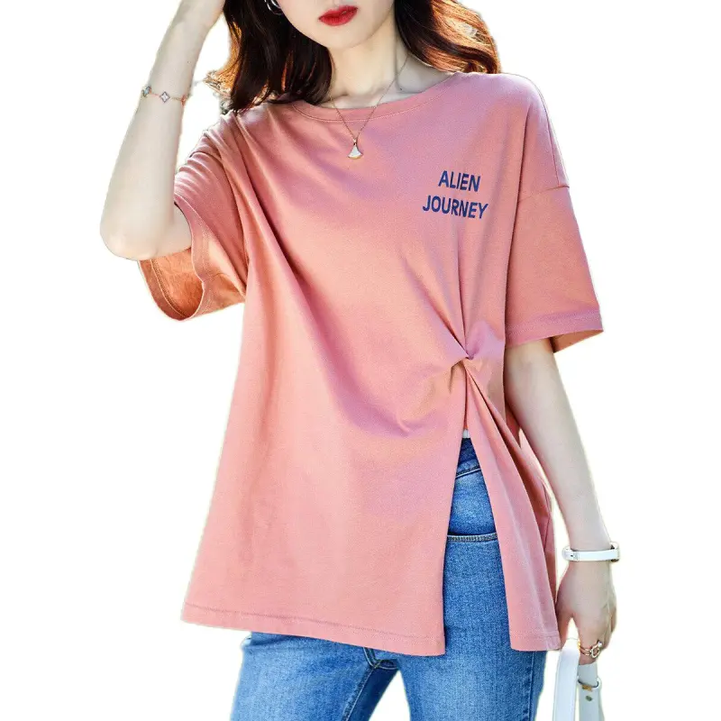 XWI T Shirts Women's Pink-3