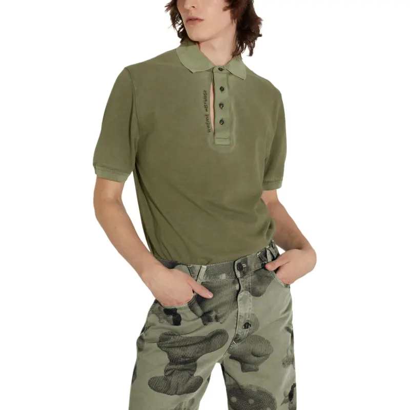 Vivienne Westwood Garment dyed Piqué Polo Shirt-2