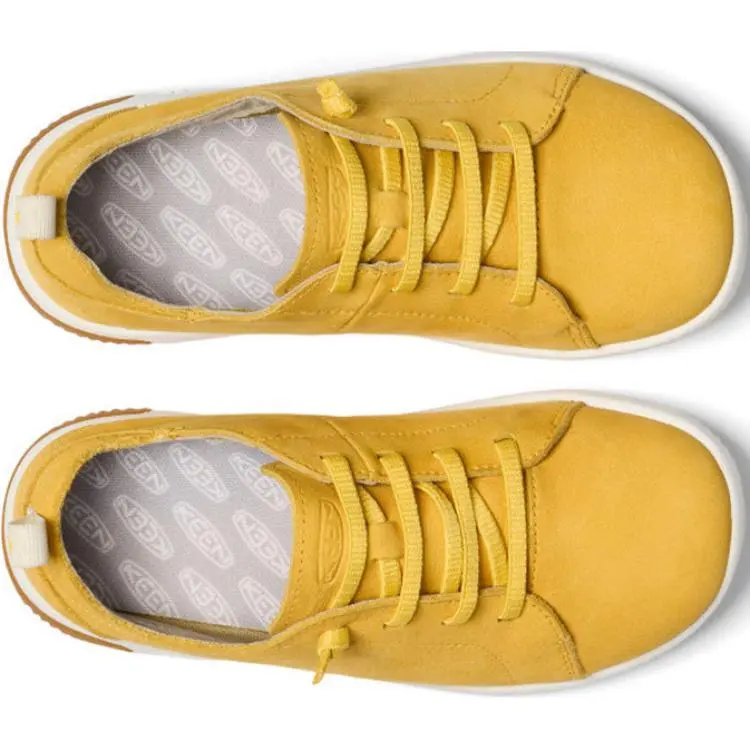 KEEN KNX Slip Resistant Anti Kick Low Top Kids Lifestyle Shoes Yellow Teenagers-3