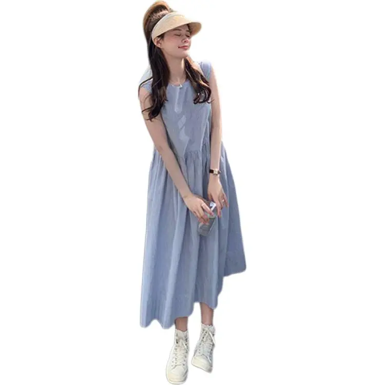 Mu Xiao Xin Sleeveless Dress Women's Image Color-1