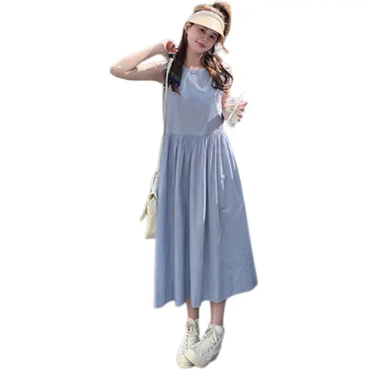Mu Xiao Xin Sleeveless Dress Women's Image Color-3