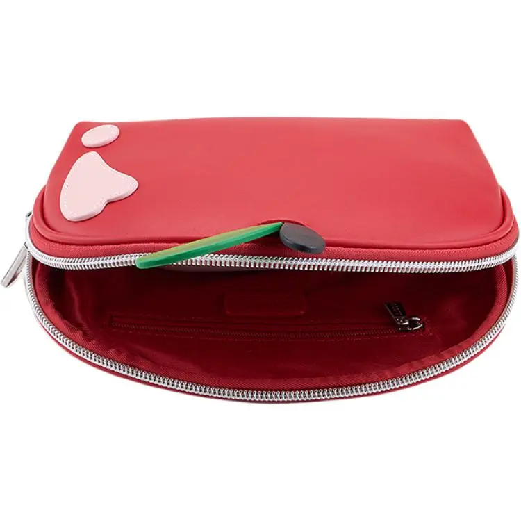 AJIDOU Artificial Leather Storage Bag Women's Red-2
