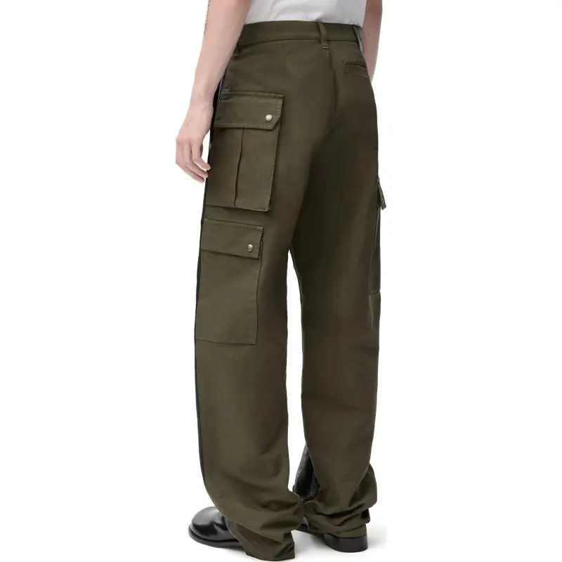 LOEWE SS25 Cargo Pants Men's Green-4