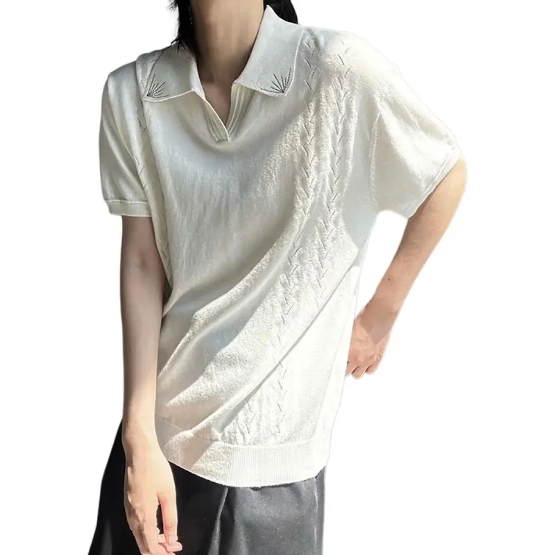 GY.VG Polo Shirts Unisex White-4