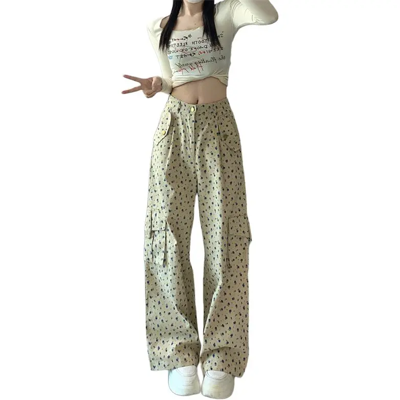 Mu Xiao Xin Casual Pants Women's Khaki-3