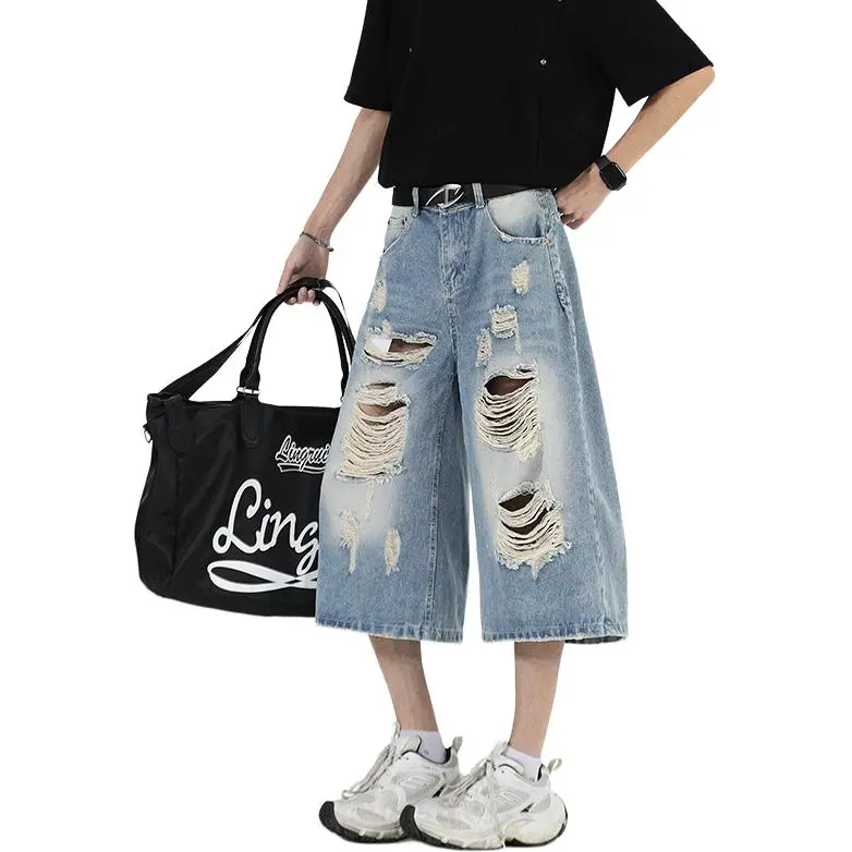 CORNILOT Denim Shorts Unisex Blue-2