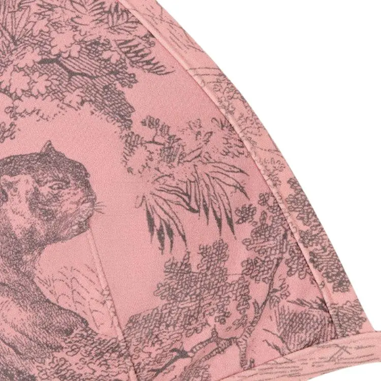 DIOR All Over Patterned Tied Bikini Top-3