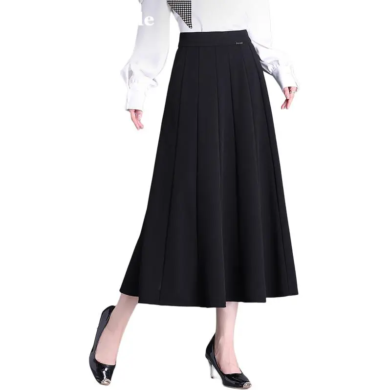 La Chapelle Casual Long Skirt Women's Black-3