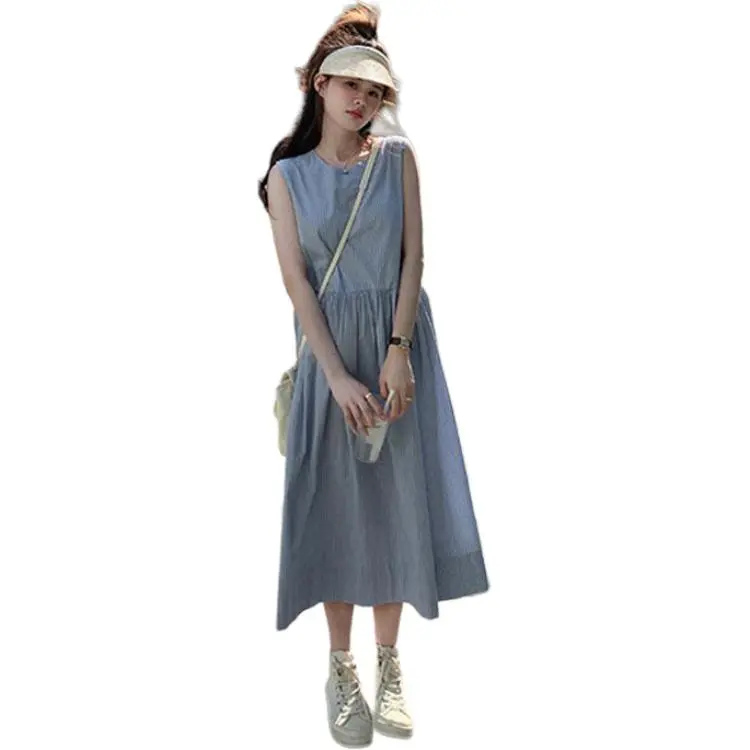 Mu Xiao Xin Sleeveless Dress Women's Image Color-2