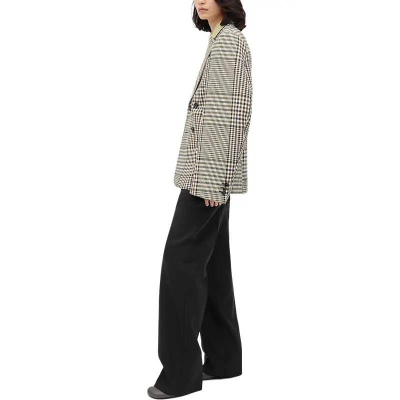 Bottega Veneta Double Breasted Checked Jacket-4